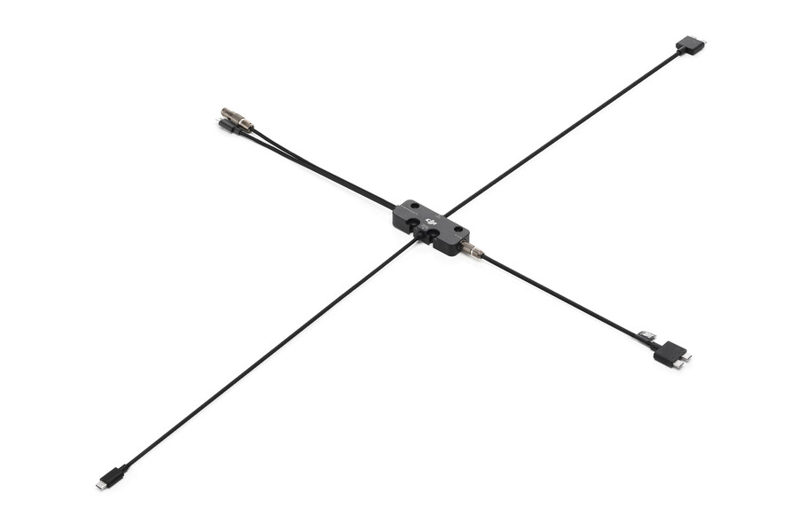 lidar dji focus pro vers station de câbles dji transmission