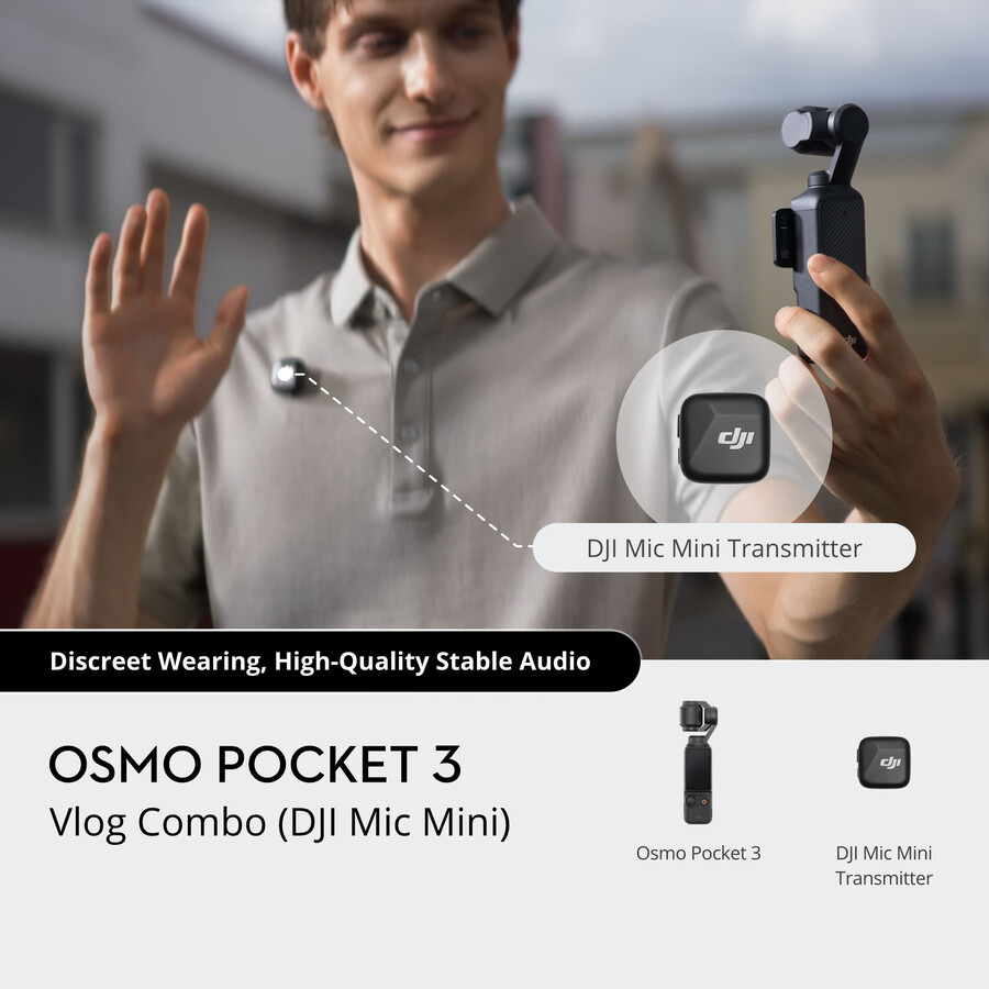 bundle vlog osmo pocket 3 - Émetteur dji mic mini noir absolu