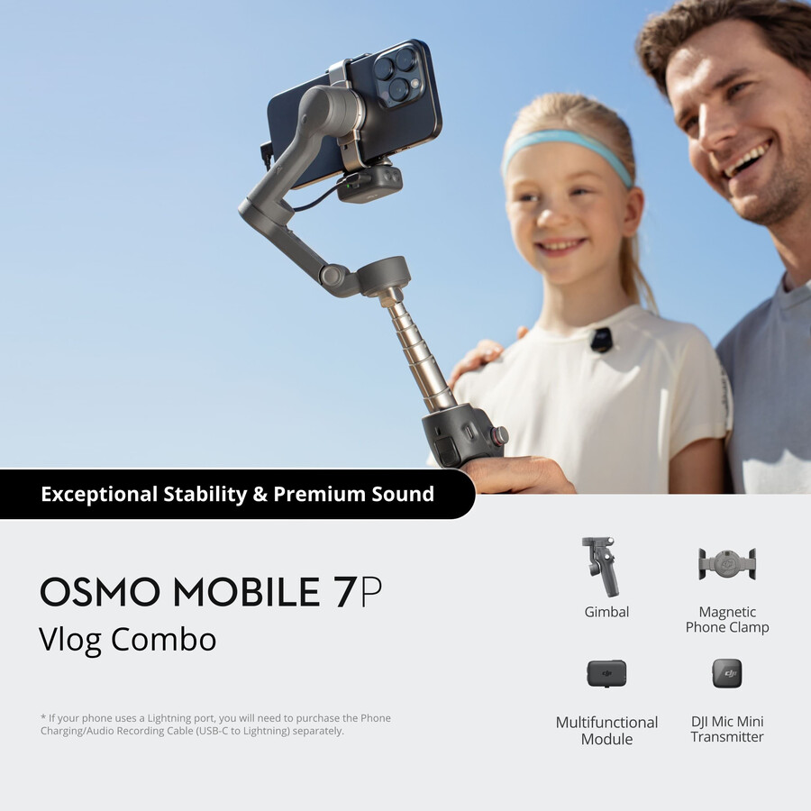 bundle vlog osmo mobile 7p Émetteur dji mic mini noir absolu