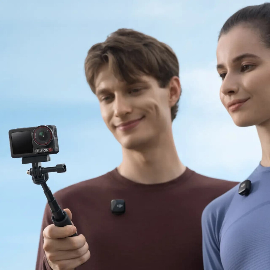 osmo action 5 pro combo vlog dji mic mini mini manico telescopico