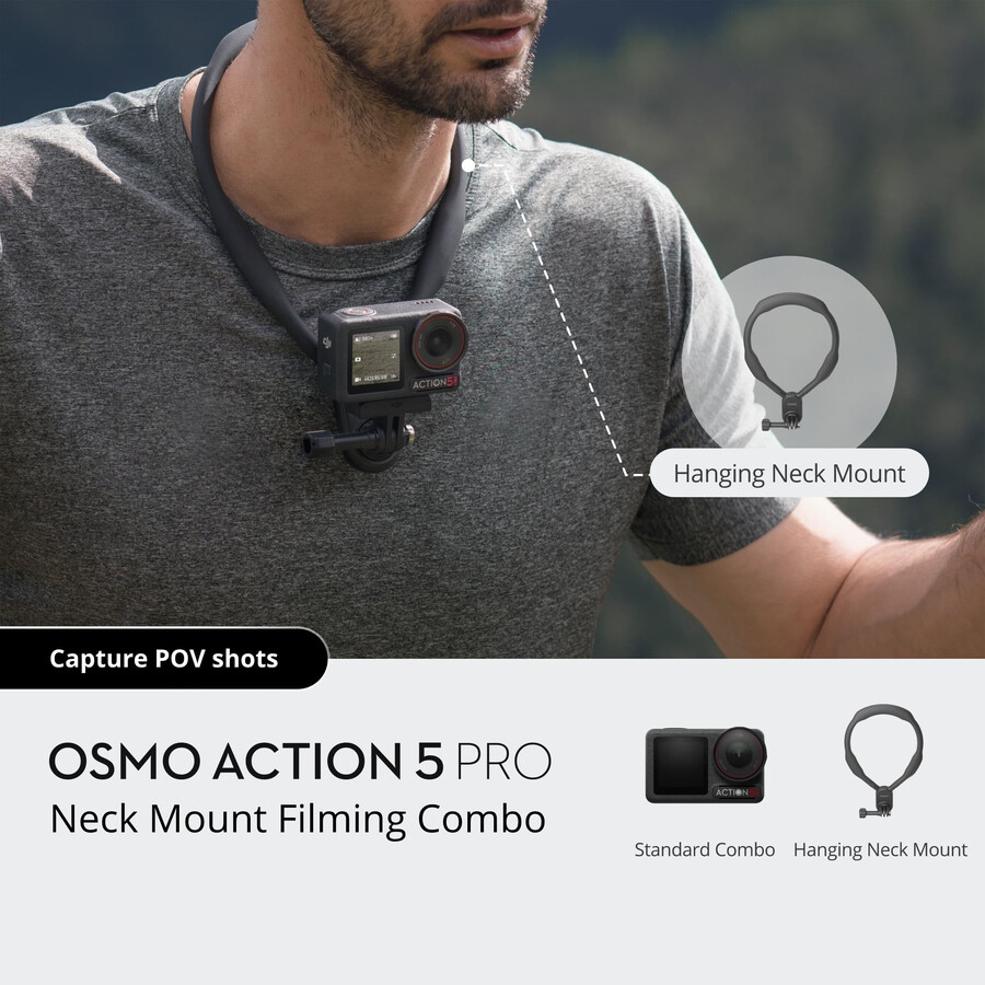 bundle de tournage pour support de cou osmo action 5 pro