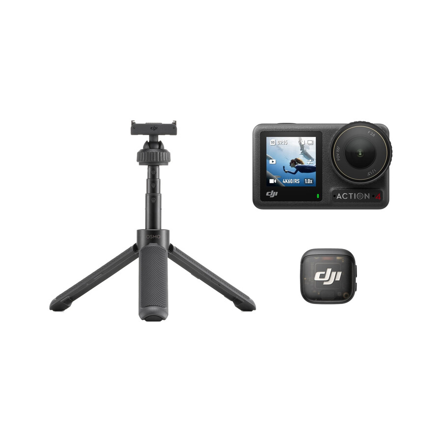 bundle vlog osmo action 4 Émetteur dji mic 3 mini barre dextension