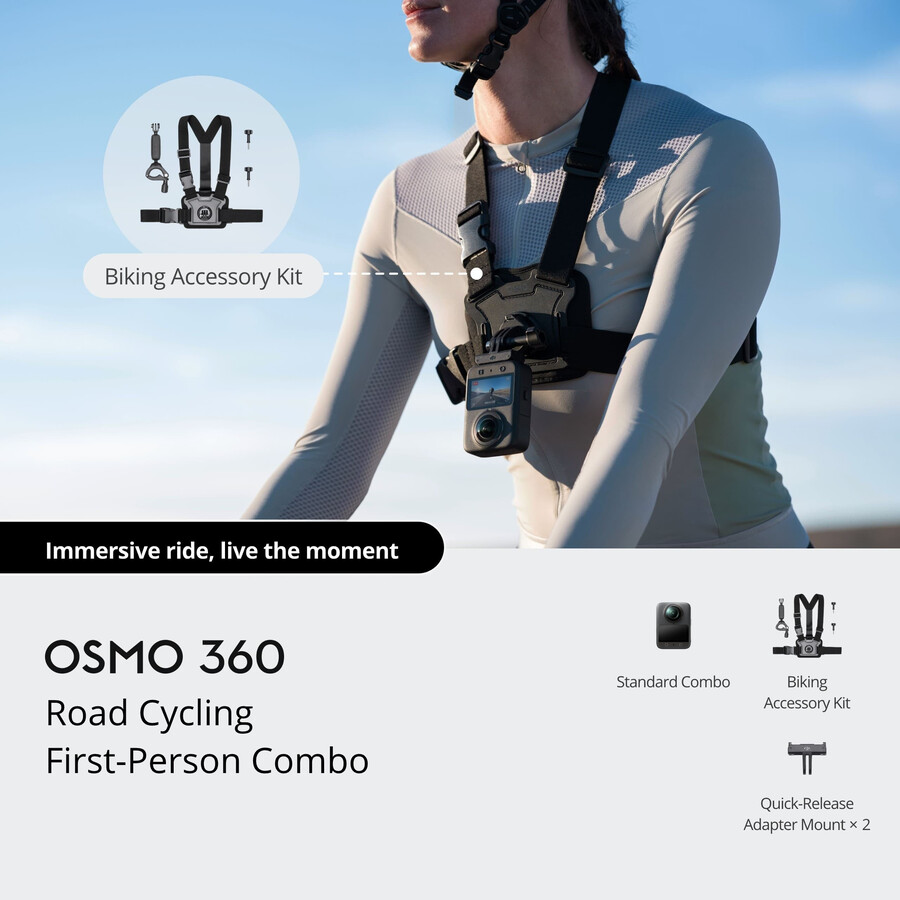 bundle première personne cyclisme sur route osmo 360