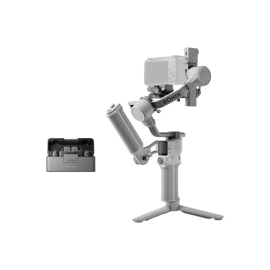 bundle créateur dji rs 4 mini dji mic 3 2 tx 1 rx boîtier de recharge