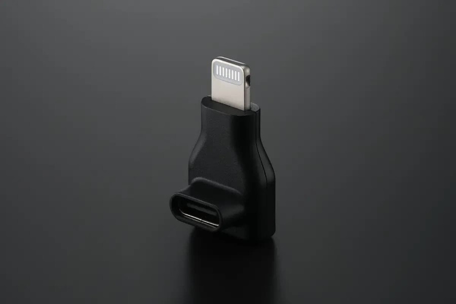 adaptateur de récepteur mobile pour gamme dji mic usb-c vers lightning