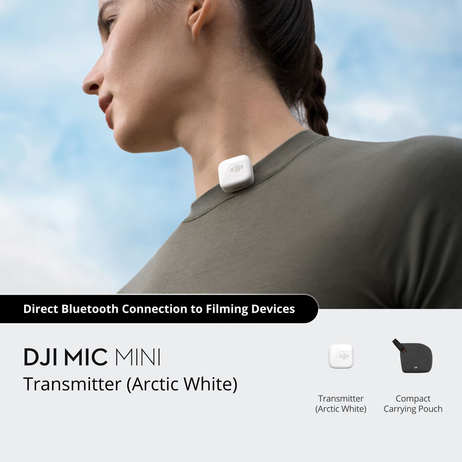 Émetteur dji mic mini blanc arctique