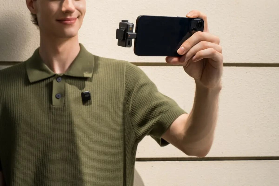adaptateur pour téléphone mobile lightning dji mic mini