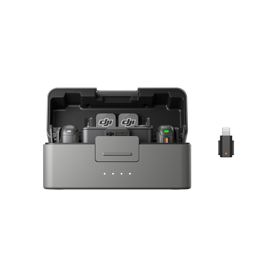 dji mic 3 2 tx 1 rx boîtier de recharge adaptateur smartphone lightning